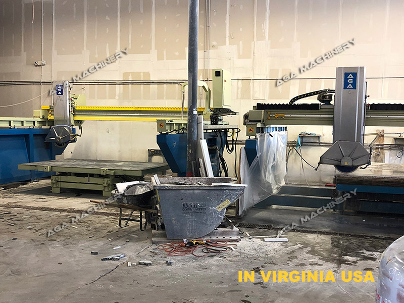 Two bridge saws for granite shop in Virginia U.S.